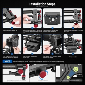 120cm Uzaktan Kumandalı & Motorlu Slider (APP) - Thumbnail