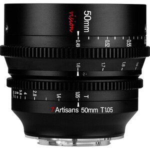 7Artisans - 7Artisans 50mm T1.05 Vision Cine Lens (Canon RF-S)