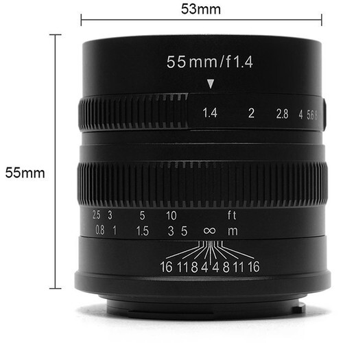 7Artisans 55mm F1.4 Lens (Sony E)