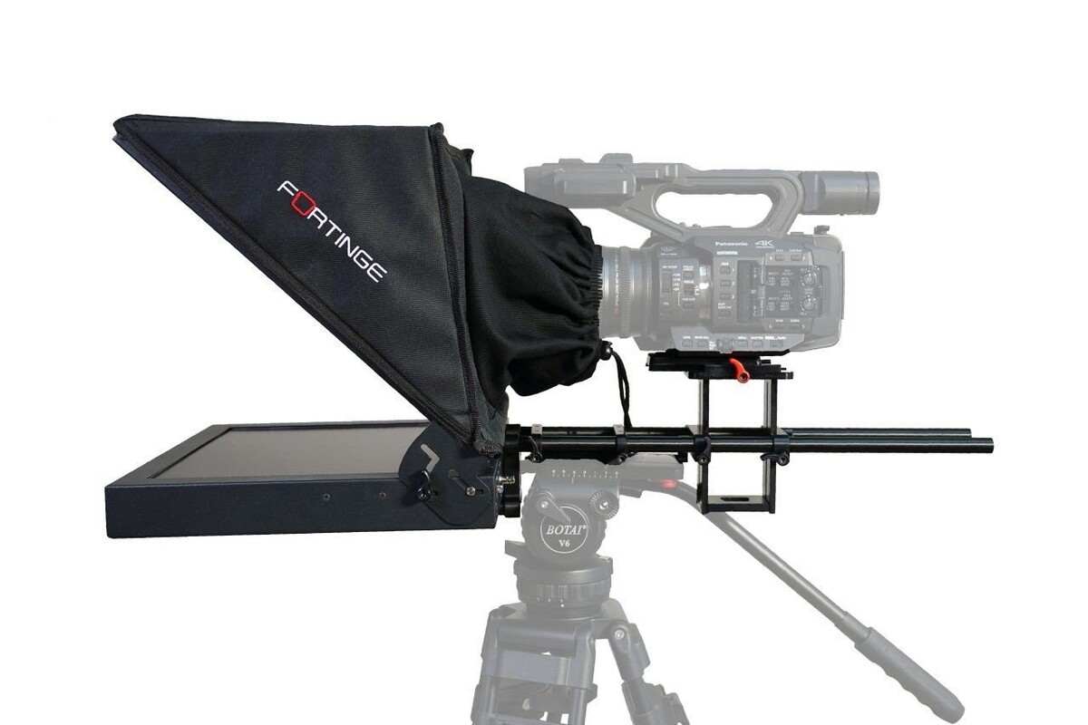 Fortinge PROS12-HB-SDI Stüdyo Prompter - ENG kamerayla yandan görünüm