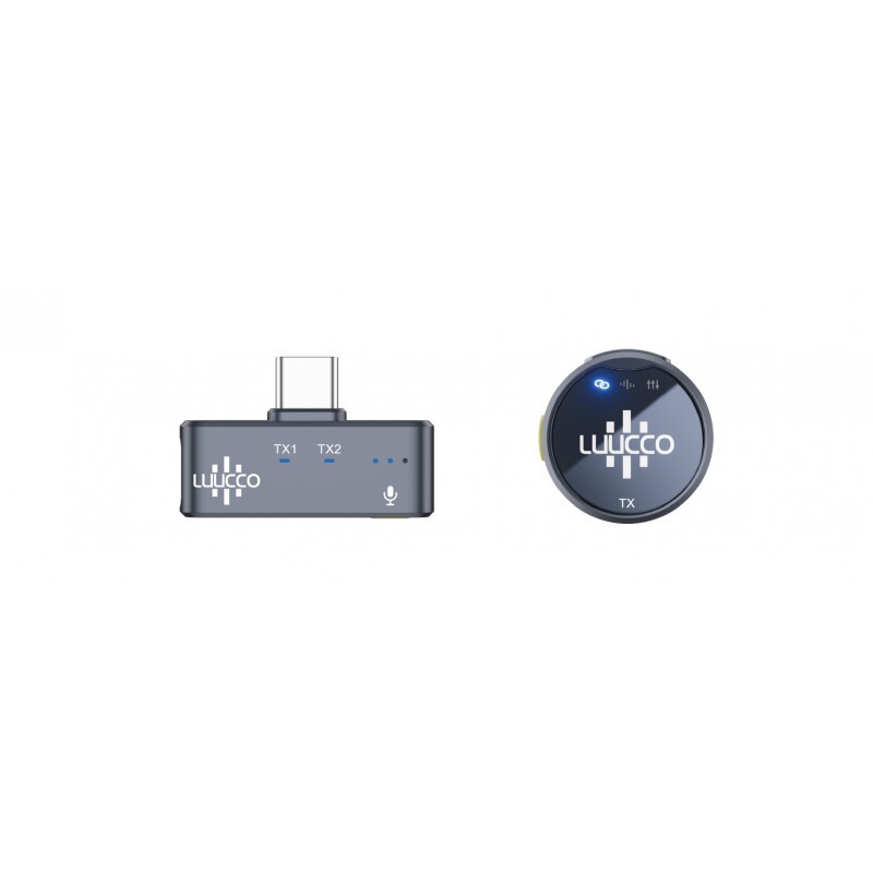 Luucco AirWave Mini K1 Kablosuz Yaka Mikrofonu (USB-C) - USB-C alıcı ve tek verici