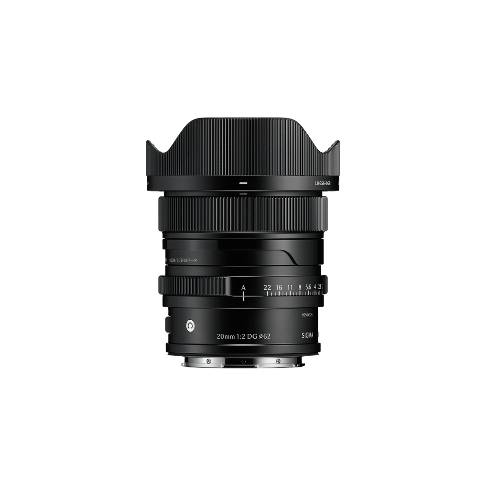 Sigma 20mm F2 DG Contemporary Lens (L Mount, Black) - ön görünüm