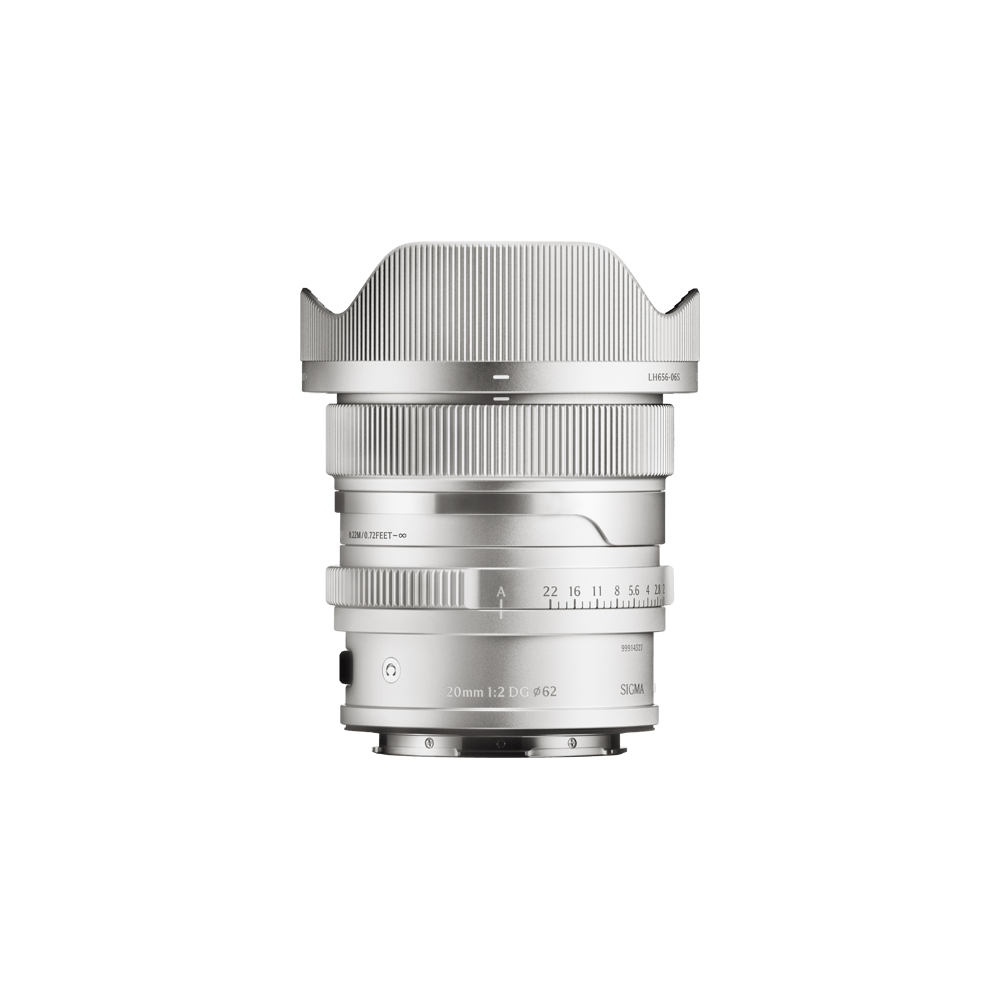 Sigma 20mm F2 DG Contemporary Lens (L Mount, Silver) - ön görünüm