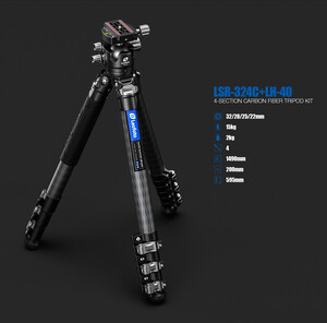 Leofoto LSR-324C+LH-40 tripod kiti - ürün görünümü 1