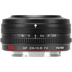 Viltrox AF 26mm f/2.8 EVO FE Lens (Sony E) - yandan görünüm ve diyafram halkası