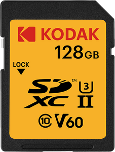 Kodak 128GB UHS-II U3 V60 SD Hafıza Kartı (180MB/s - 150MB/s) - ürün görünümü