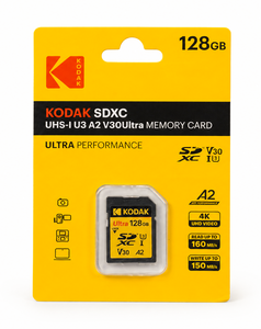 Kodak 128GB UHS-I U3 A2 V30 Ultra DDR SD Hafıza Kartı (160MB/s - 150MB/s) - ürün görünümü