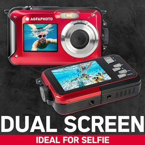 AgfaPhoto Realishot WP8000 Su Altı Fotoğraf Makinesi (Kırmızı) - Thumbnail