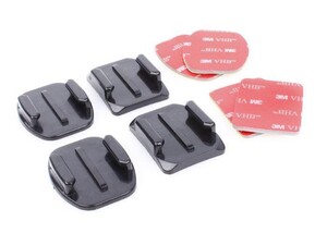 Sanger - Aksiyon Kamera 2 Düz 2 Oval Yapışkanlı Aparat