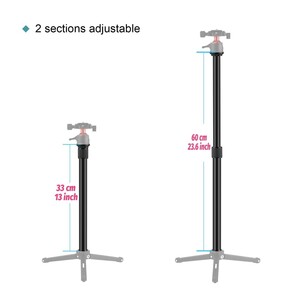Andoer Aluminum Alaşımlı Kelepçeli Uzatma Monopotu D10189 - Thumbnail