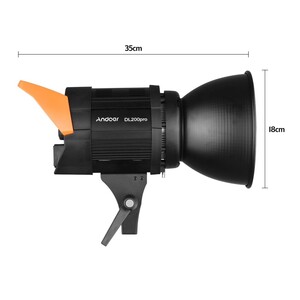 Andoer DL200 Pro (200watt) Video Çekim Işığı 3200K-5600K D10054 - Thumbnail