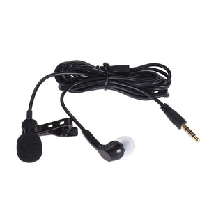 Andoer - Andoer EY-511B Çok Yönlü Kondansatör Kulaklıklı Yaka Mikrofonu D4694B