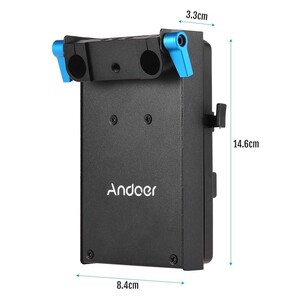 Andoer V Montaj V-Kilit Pil Plakası Adaptörü D6325 - Thumbnail