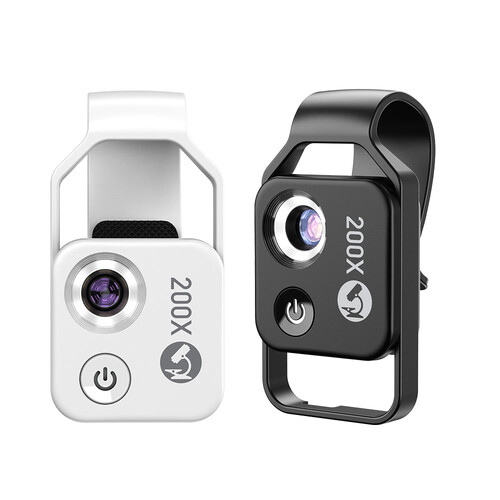 Apexel 200X Akıllı Telefon Mikroskobu (LED Dolgu Işıklı)