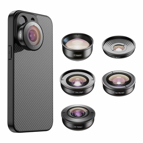 Apexel 4K Profesyonel 5'i 1 Arada Lens Kiti