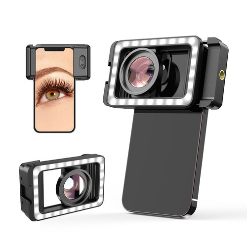 Apexel M15 Dolgu Işıklı 15X Makro Lens