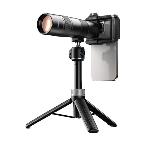 Apexel TeleCular 3 30X Telefoto Lens (Tripodlu)