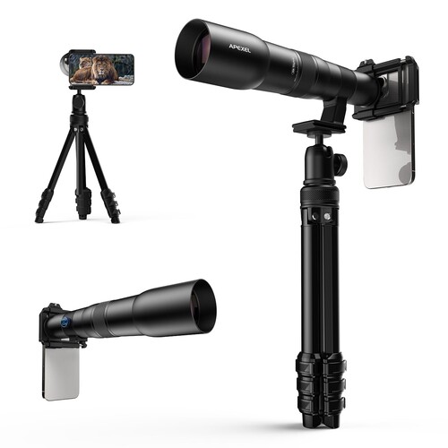 Apexel TeleCular 3 50X Telefoto Lens (1200mm Eşdeğer)
