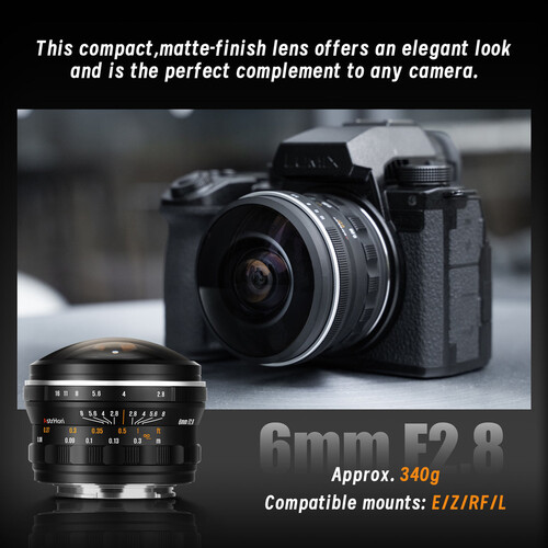 Astrhori 6mm f/2.8 Full-Frame Balık Gözü Lens (Canon RF)