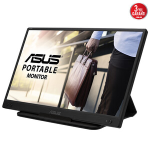 ASUS ZENSCREEN MB166C 15,6 TASINABILIR USB MONITOR IPS 1920x1080 5MS USB Type-C - Thumbnail