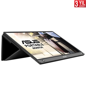 ASUS ZENSCREEN MB16AHP 15,6 IPS 1920x1080 5MS Micro-HDMI USB-C DAHILI BATARYA, USB-C TO A ADAPTOR, EYECARE Taşınabilir USB Monitör - Thumbnail