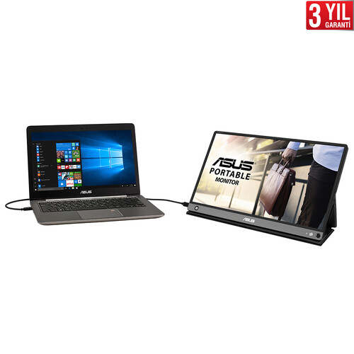 ASUS ZENSCREEN MB16AHP 15,6 IPS 1920x1080 5MS Micro-HDMI USB-C DAHILI BATARYA, USB-C TO A ADAPTOR, EYECARE Taşınabilir USB Monitör