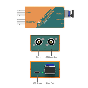 AVMatrix - AVMatrix 12G-SDI Fiber Extender Kit (SFPs ile gelir) (1)