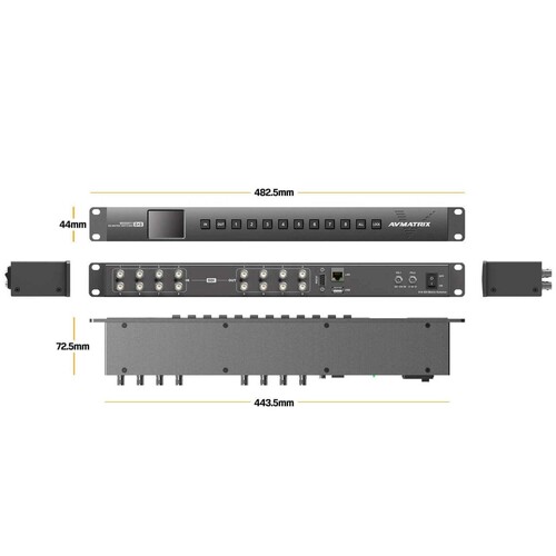 AVMatrix MSS0811 8x8 SDI Matrix Switcher