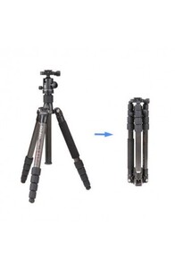 Benro - Benro C-0690T B00 Carbon Fiber Travel Angel Tripod Top Kafa ile (1)