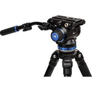 Benro C-373FBS8PRO Carbon Fiber Hidrolik Profesyonel Video Tripod Kit - Thumbnail