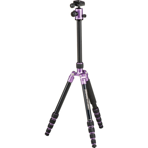 Benro MeFOTO A-1350Q1P RoadTrip Aluminum Travel Tripod Kit (Purple)