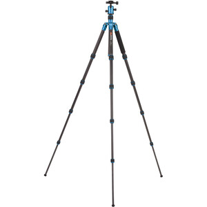 Benro - Benro MeFOTO C1350Q1B RoadTrip Carbon Fiber Travel Tripod Kit(Blue) (1)