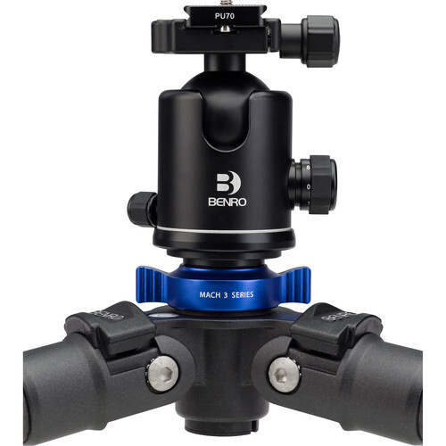 Benro TMA48CLB4 B4 Top Kafa ile Dört Serisi Karbon Fiber Tripod Kiti