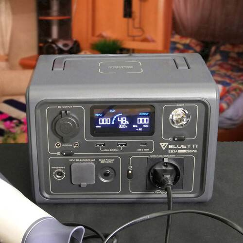 Bluetti EB3A Taşınabilir Güç İstasyonu (600W 268Wh)