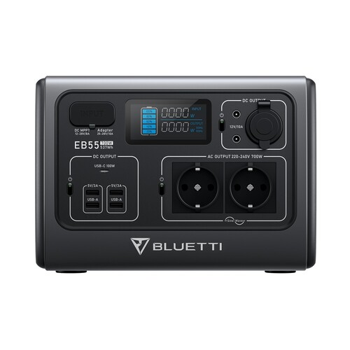 Bluetti PowerOak EB55 Taşınabilir Güç İstasyonu (700W 537Wh)