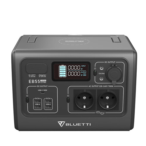 Bluetti PowerOak EB55 Taşınabilir Güç İstasyonu (700W 537Wh)