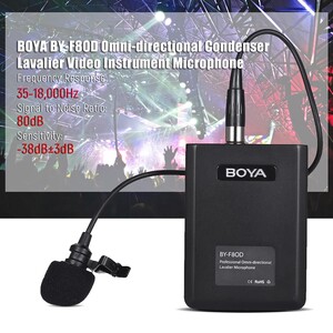Boya BY-F8OD Çok Yönlü Akustik Vokal Yaka Mikrofon - Thumbnail