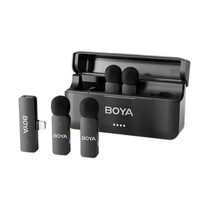 Boya - Boya BY-V4D 4 Kişilik Şarj Kutulu Kablosuz Mikrofon Seti - Lightning