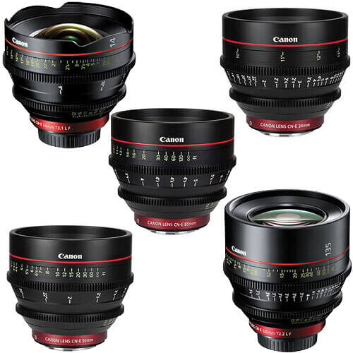 Canon 5'li Cine Lens Promosyon Kiti