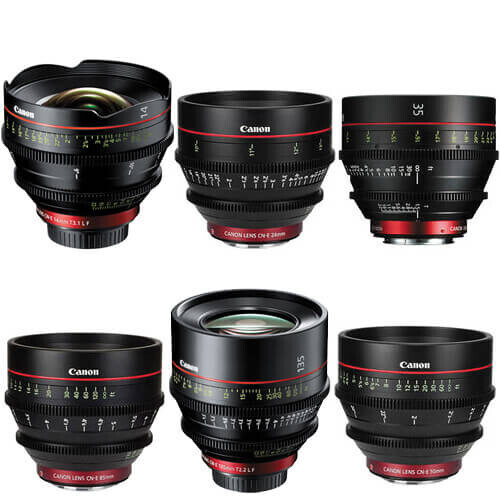 Canon 6'lı Cine Lens Promosyon Kiti