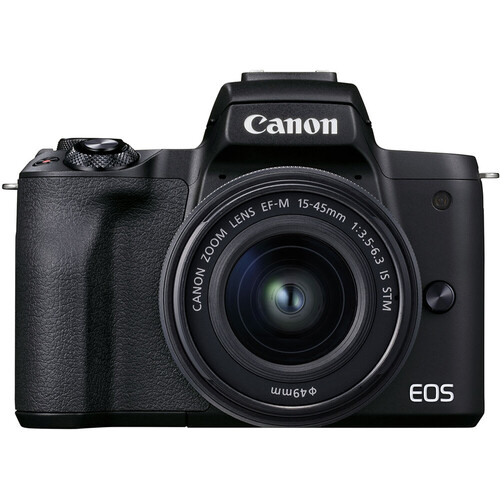 Canon EOS M50 Mark II EF-M 15-45mm 55-200mm IS STM Lens Kit Aynasız Fotoğraf Makinesi