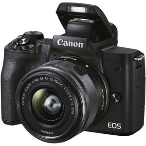 Canon - Canon EOS M50 Mark II EF-M 15-45mm IS STM Lens Kit Aynasız Fotoğraf Makinesi