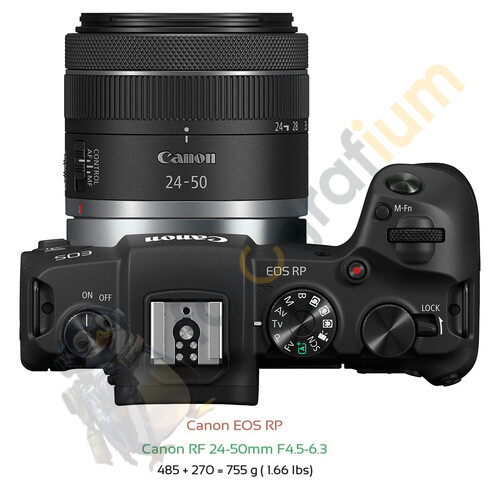Canon EOS RP RF 24-50mm f/4.5-6.3 IS STM Aynasız Dijital Fotoğraf Makinesi