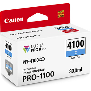 Canon - Canon INK PFI-4100 C Cyan Mürekkep (6778C001)