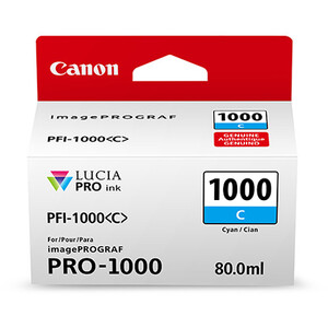 Canon - Canon PFI-1000 C Cyan Mürekkep