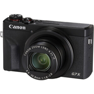 Canon PowerShot G7X Mark III Dijital Fotoğraf Makinesi (Siyah) - Thumbnail