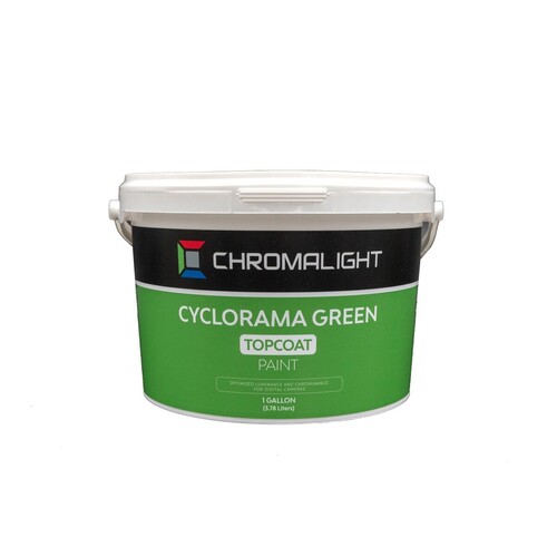 ChromaLight Cyclorama Yeşil Üst Kat Chroma Key Boya (1 Galon = 3,78 Litre)