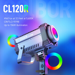 Colbor CL120R 120W RGB COB LED Video Işığı - Thumbnail