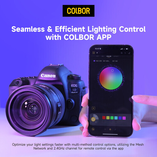Colbor W100R RGB Led Video Işığı