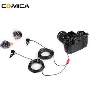 Comica - CoMica CVM-D02 Çiftli Yaka Mikrofonu (6mt) (1)